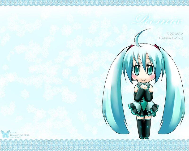 Chibi Hatsune Miku wallpaper