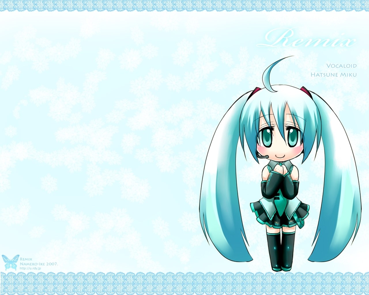 Chibi Hatsune Miku wallpaper