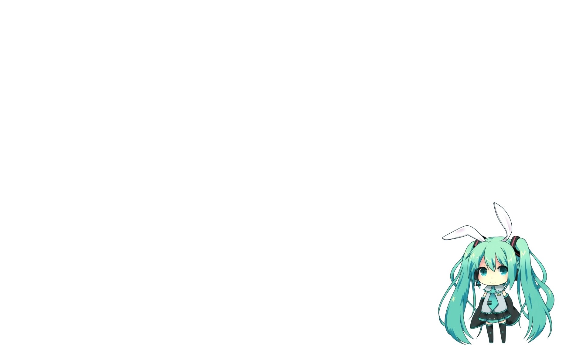 Chibi Hatsune Miku with bunny ears