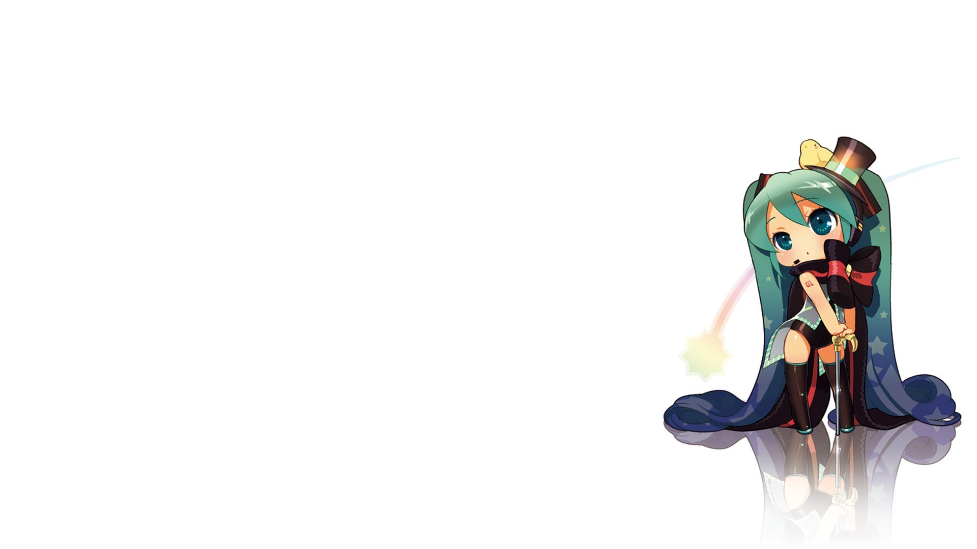 Chibi Hatsune Miku with wand