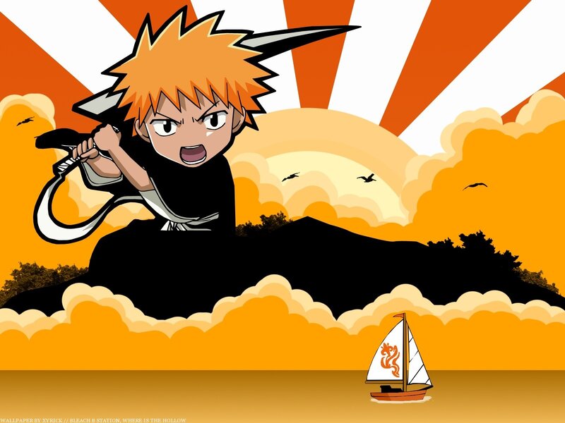 Chibi Ichigo in Sunset