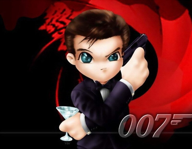 Chibi James Bond character