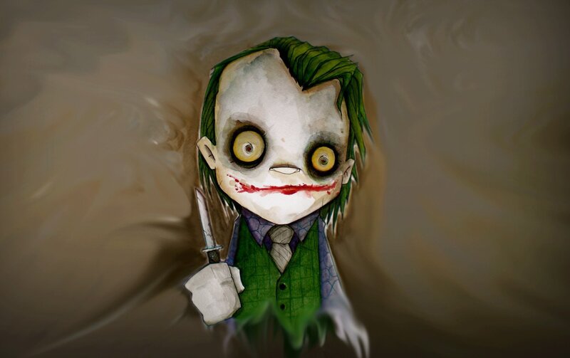 Chibi Joker Character — Green