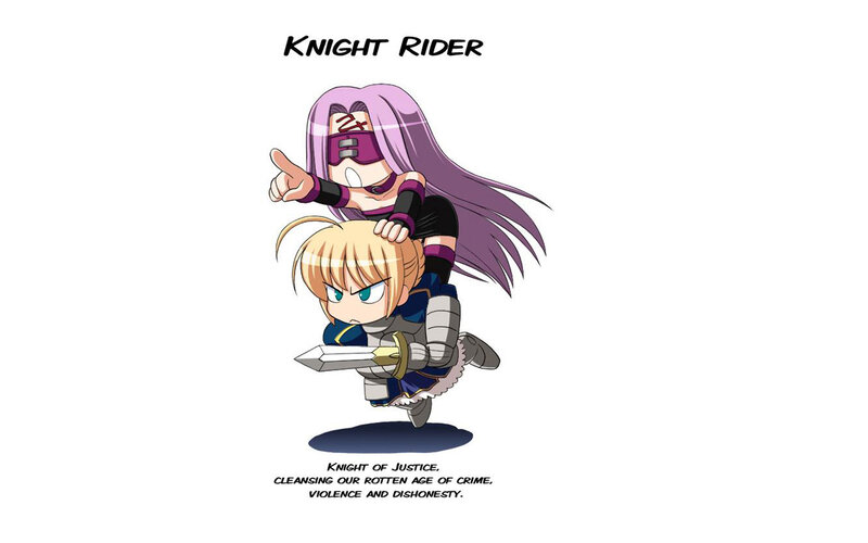 Chibi Knight and Rider — White