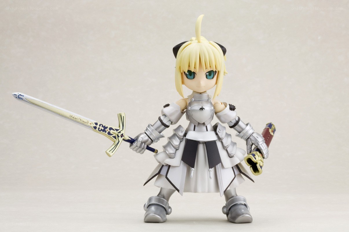 chibi knight figure with sword