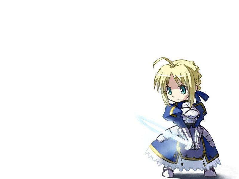 Chibi Knight Girl — Blue