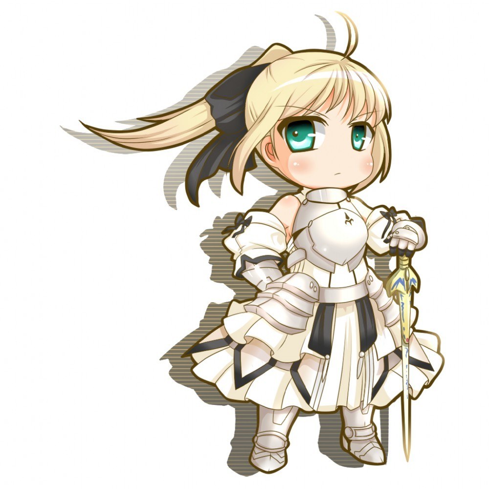 chibi knight girl character