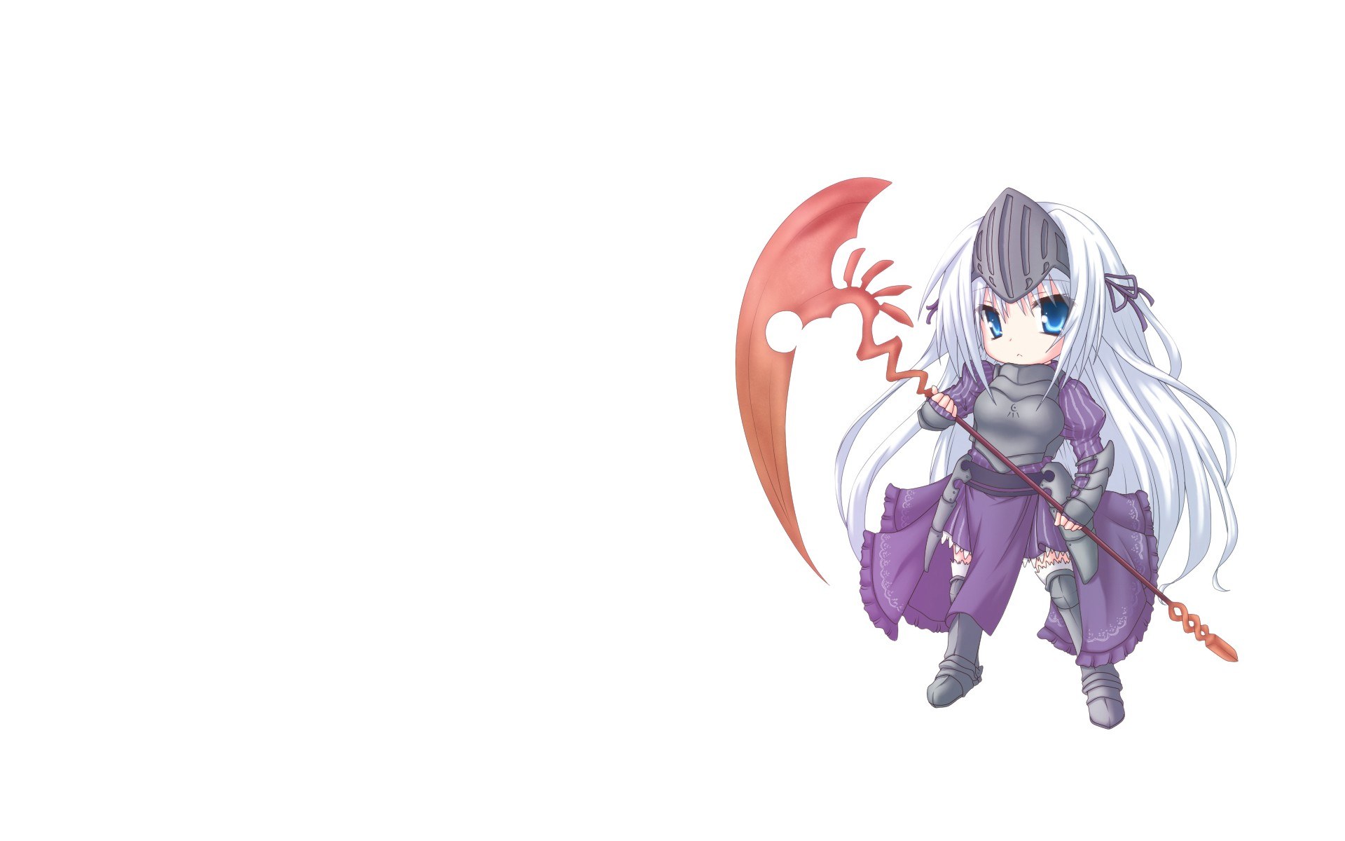 chibi knight with scythe