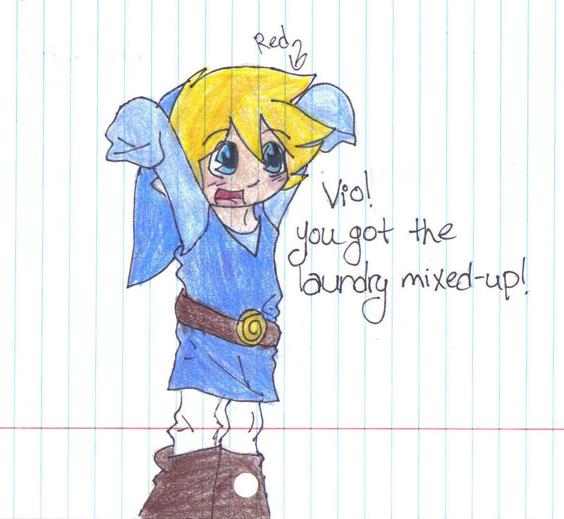 Chibi Link Character — Blue