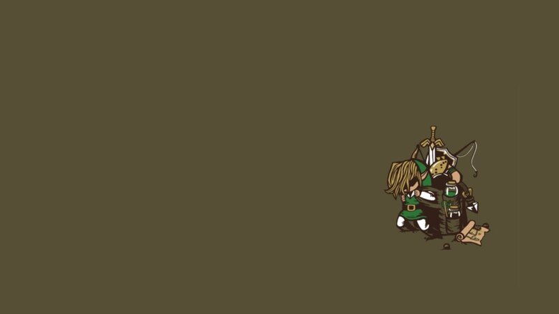 Chibi Link Character — Brown, Calm