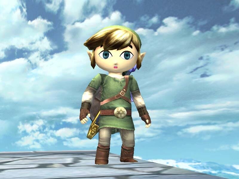 Chibi Link Character — Green, Calm