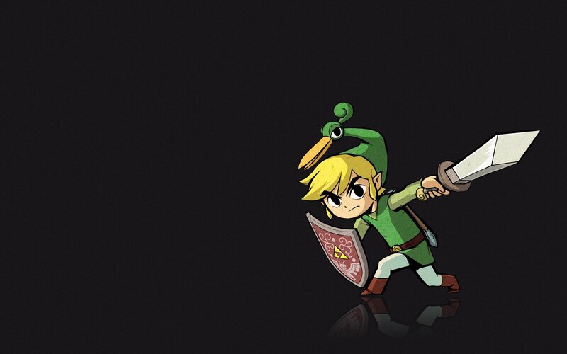 Chibi Link Character — Green, Determined