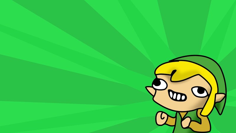 Chibi Link Character — Green, Energetic