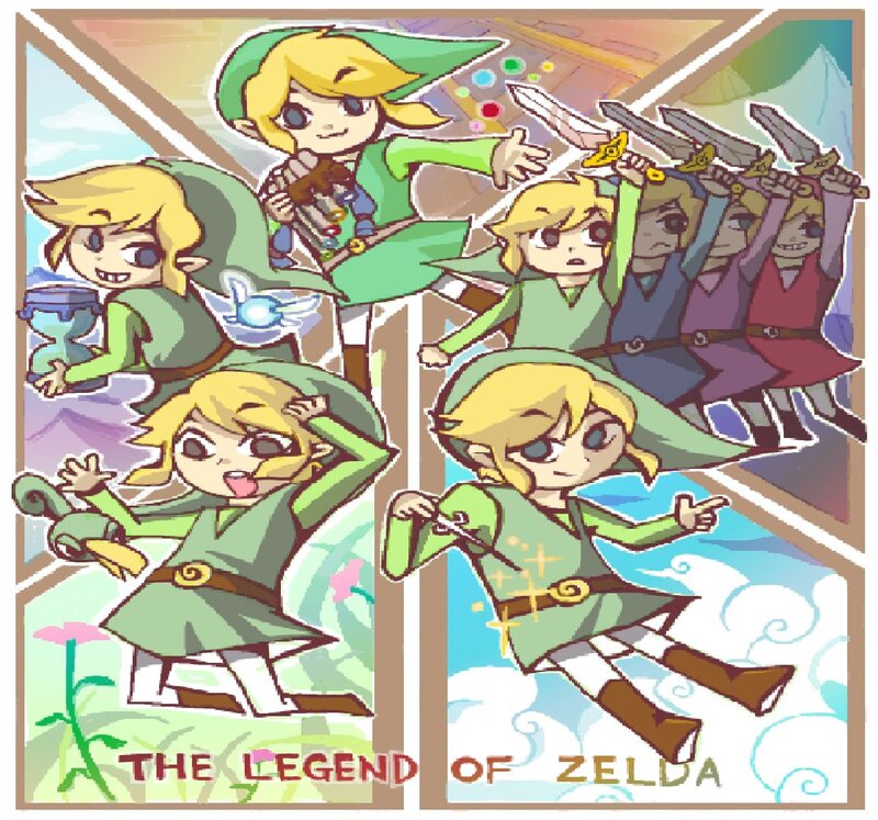 Chibi Link Character — Green, Playful, Digital Art
