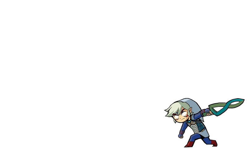 Chibi Link Character — White