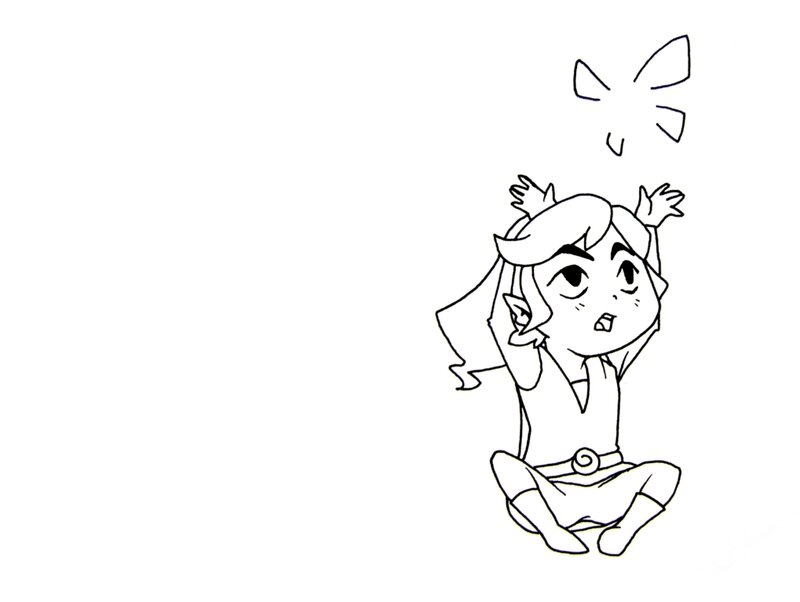 chibi link drawing