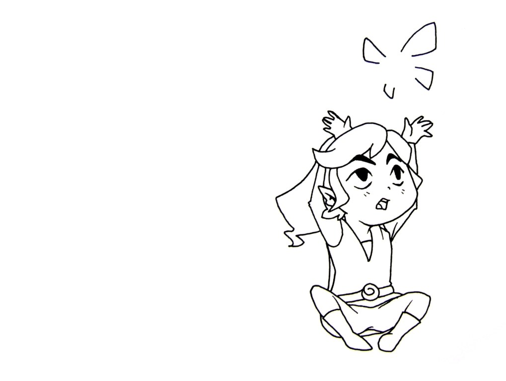 chibi link drawing