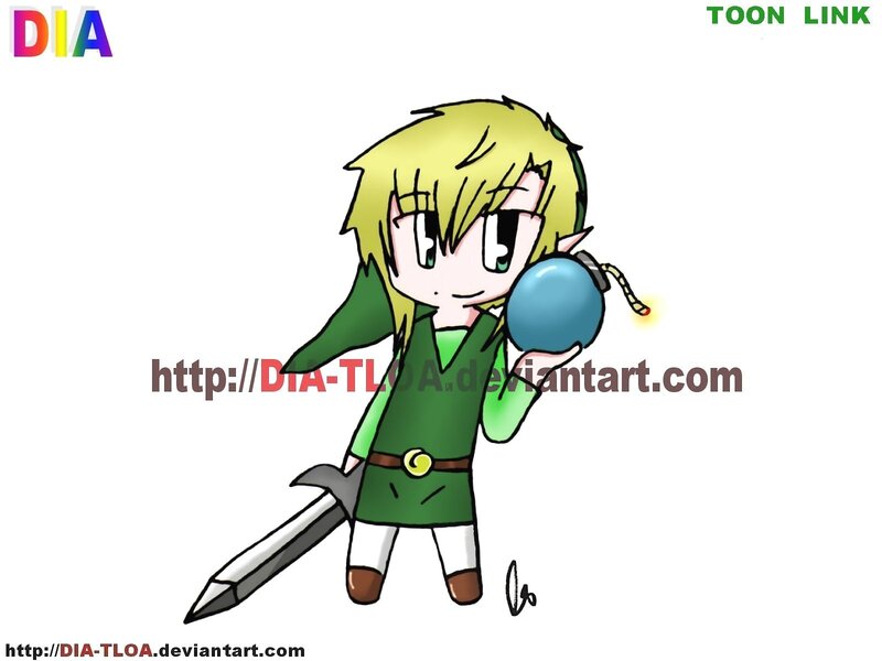 Chibi Link Holding Bomb