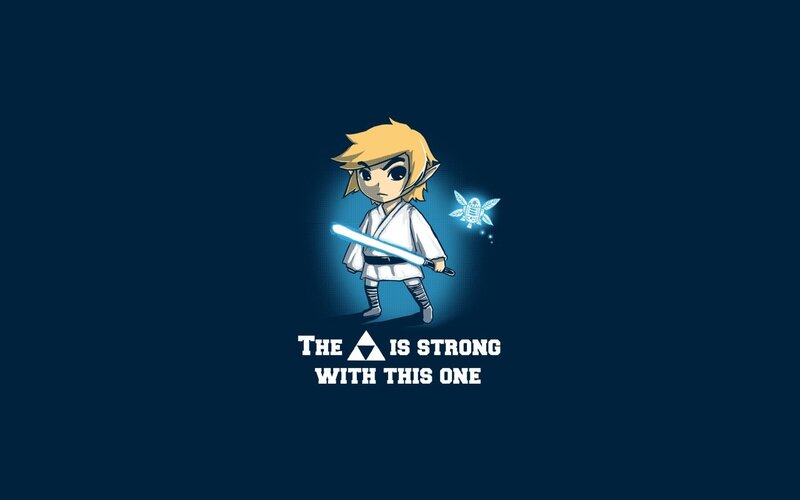 Chibi Link with Lightsaber