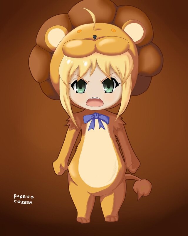 chibi lion character