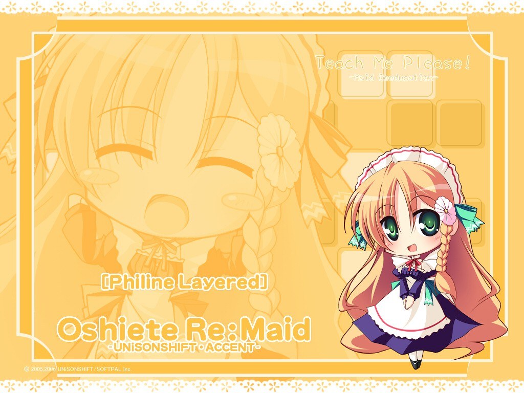 Chibi maid character art