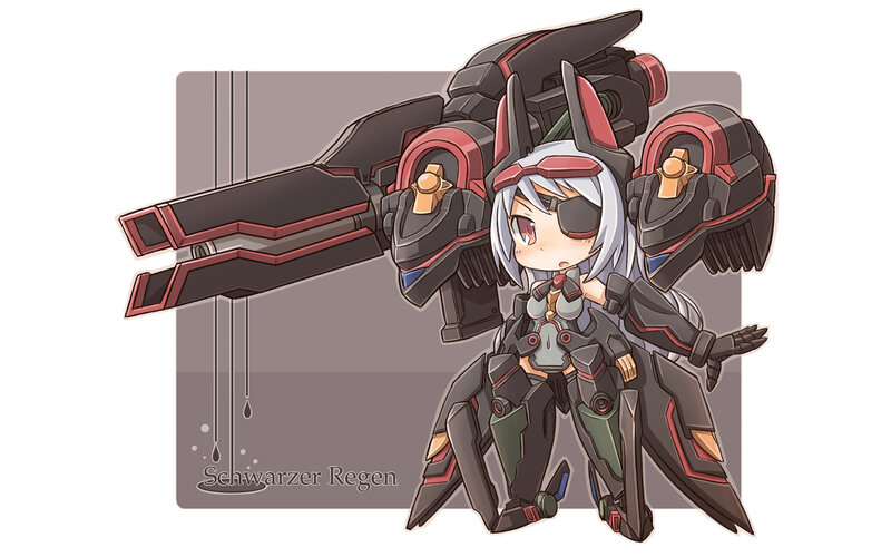 chibi mech girl character