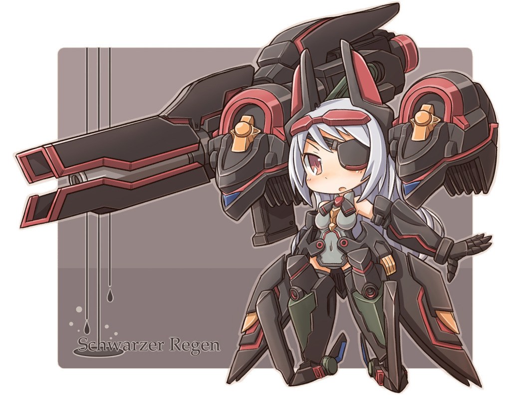 chibi mech girl character