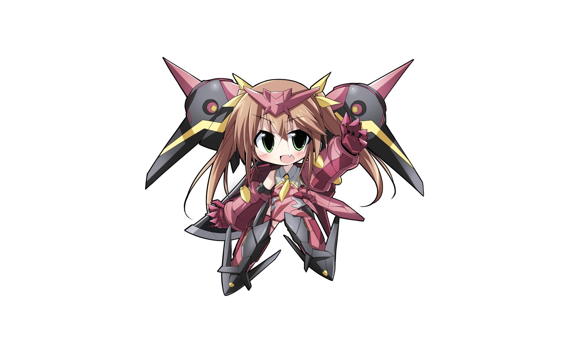 chibi mecha girl character