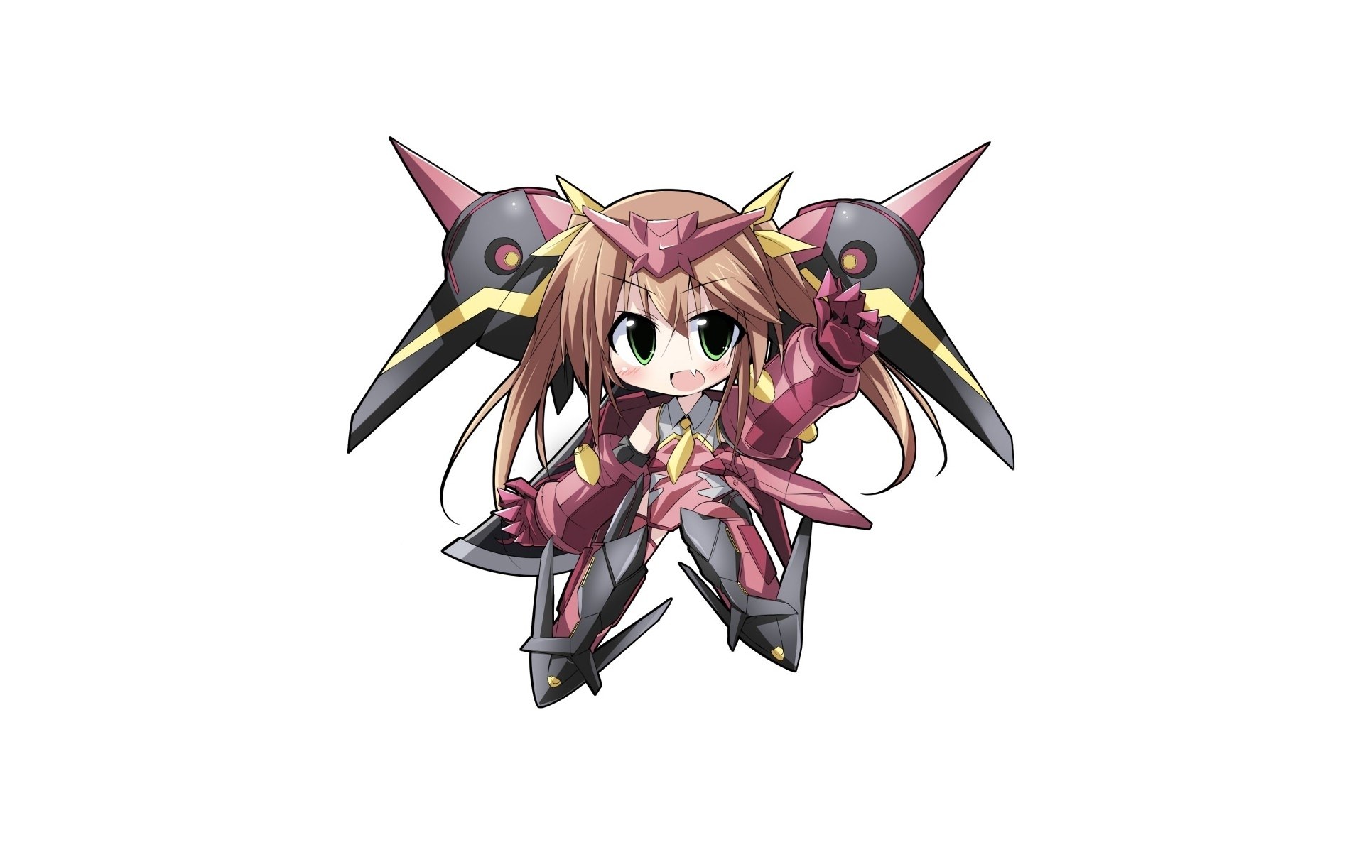 chibi mecha girl character