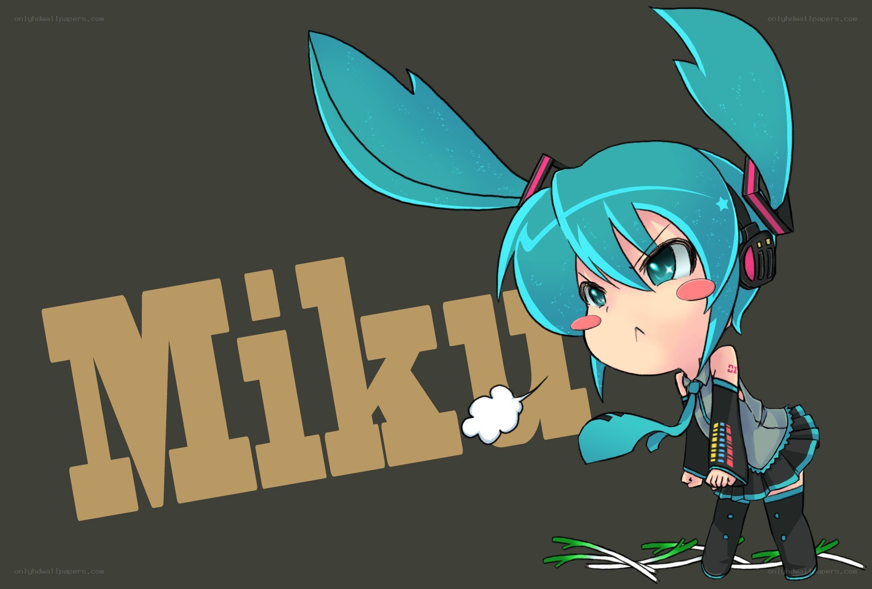 Chibi Miku character art