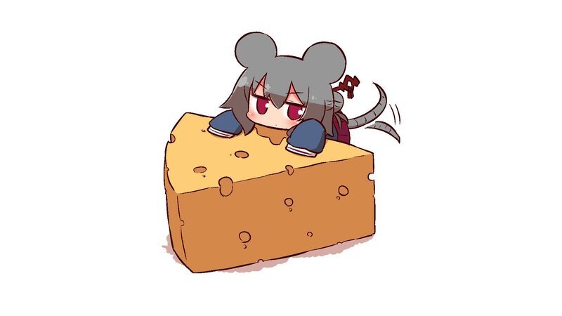 Chibi Mouse Character — Gray