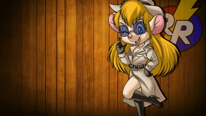 Chibi Mouse Character — Yellow