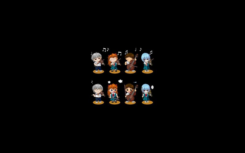 Chibi Musicians — Black