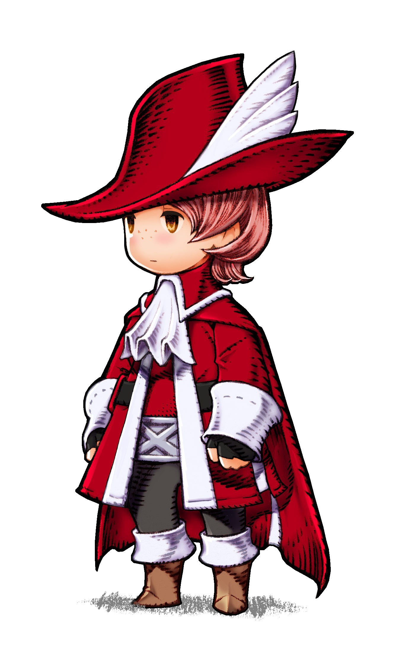 chibi musketeer character