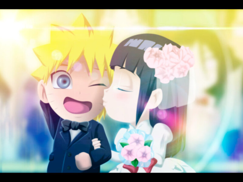Chibi Naruto and Hinata