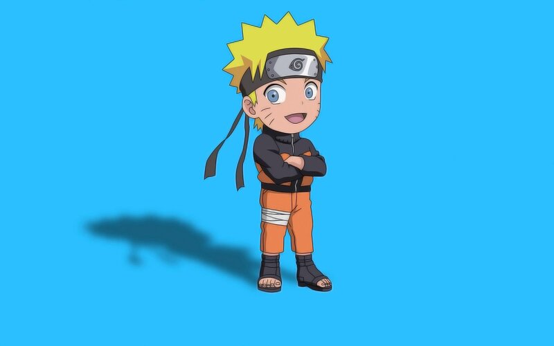 Chibi Naruto Character — Blue, Playful