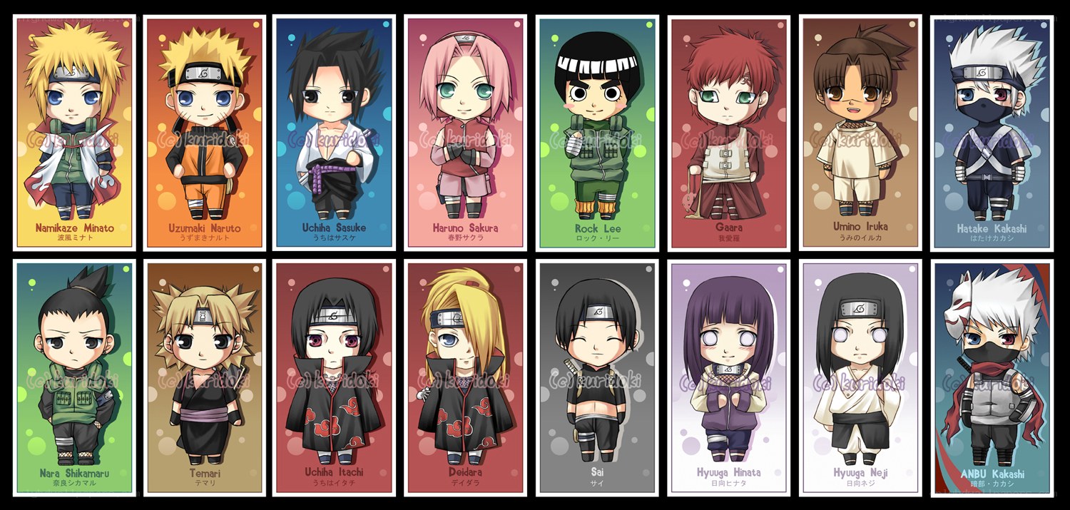 Chibi Naruto characters collection