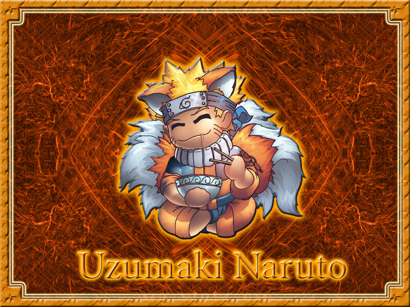 Chibi Naruto eating ramen