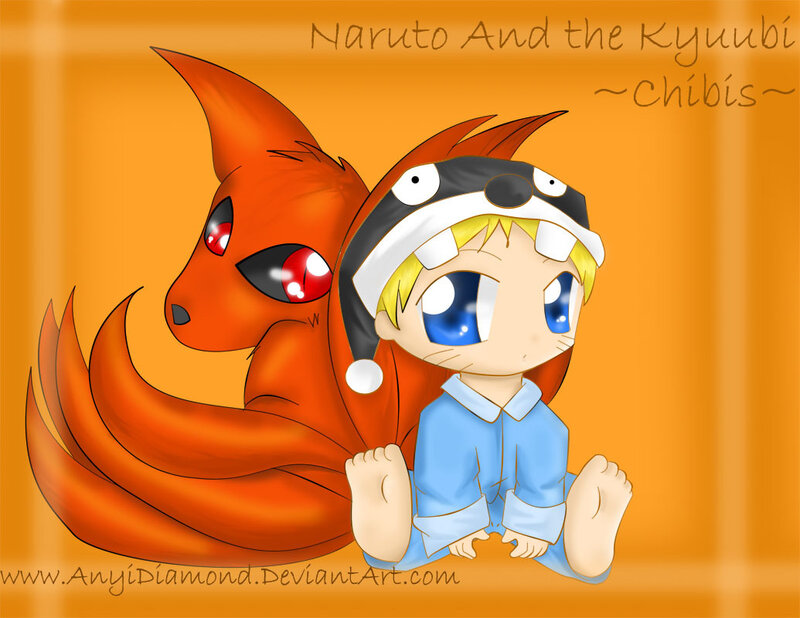 Chibi Naruto with Kyubi