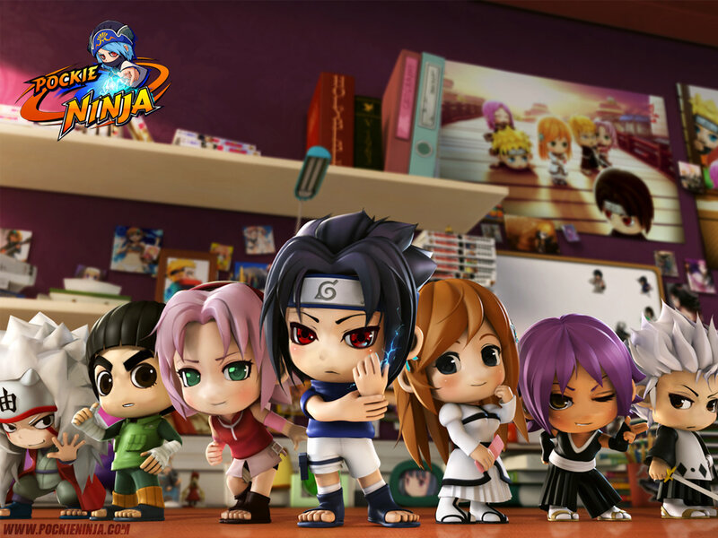 Chibi Ninja Characters — Purple