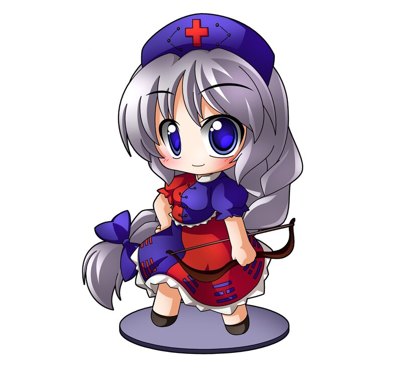 Chibi Nurse Character — Purple