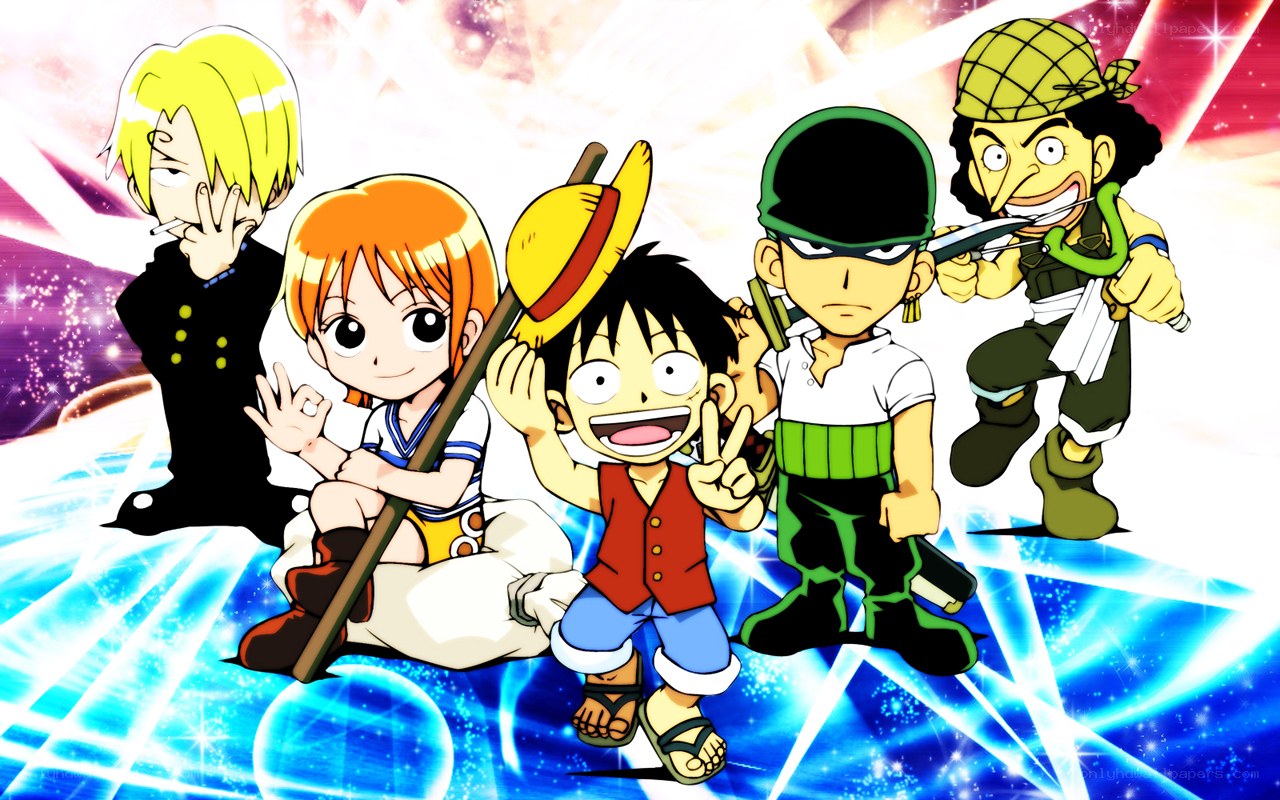 Chibi One Piece crew