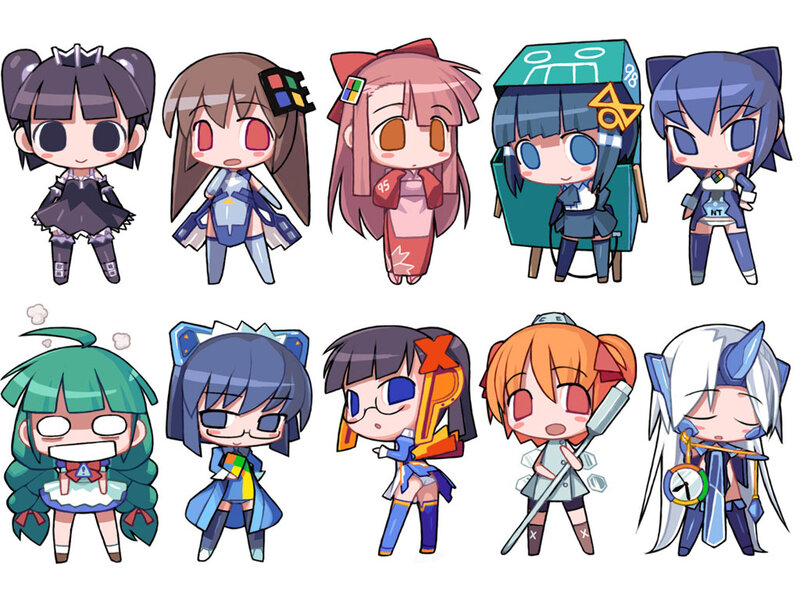 Chibi OS characters collection