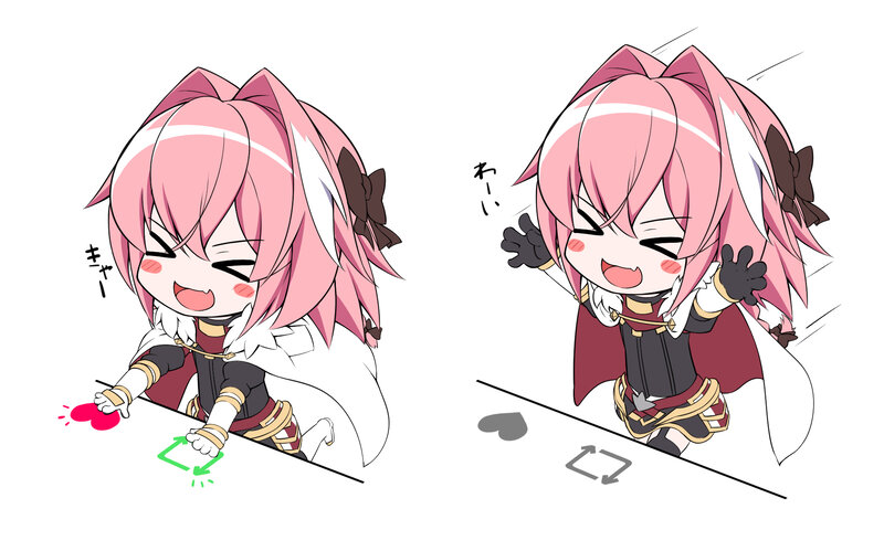 Chibi Pink-haired Character — Pink