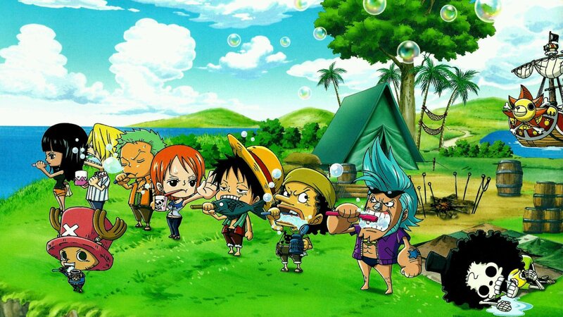 Chibi Pirates on Beach