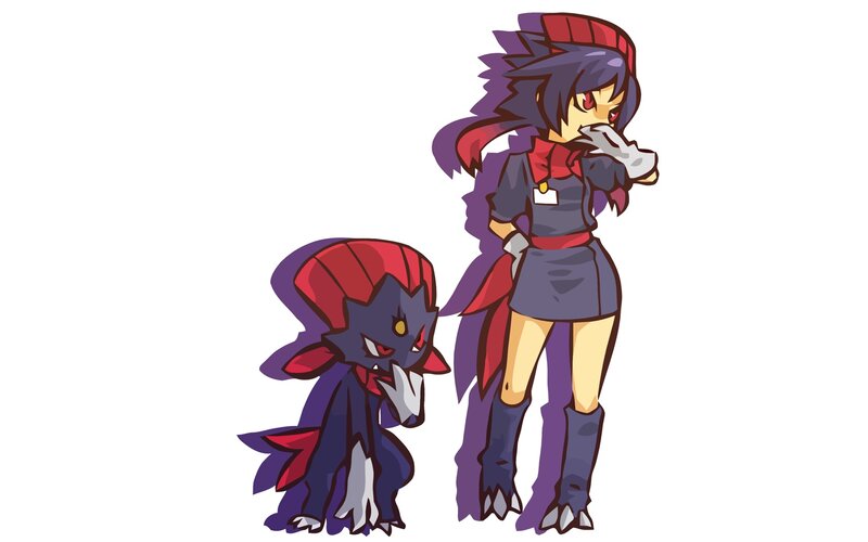 Chibi Pokémon Trainer and Zoroark