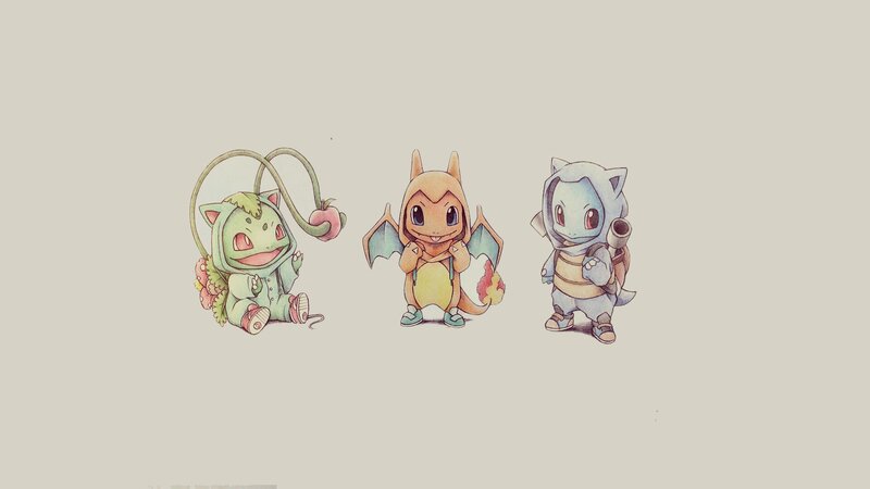 Chibi Pokémon trio