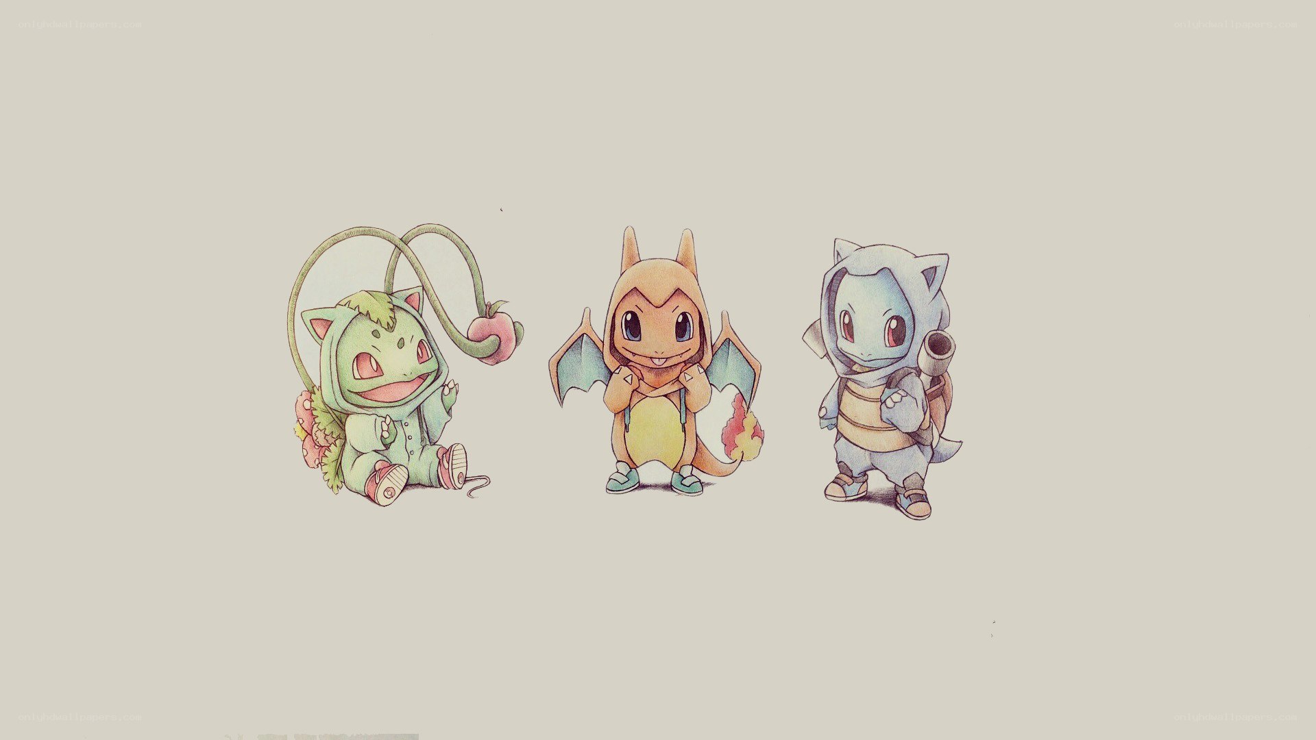Chibi Pokémon trio