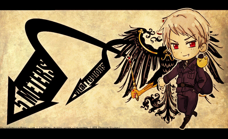 Chibi Prussia with Eagle Staff