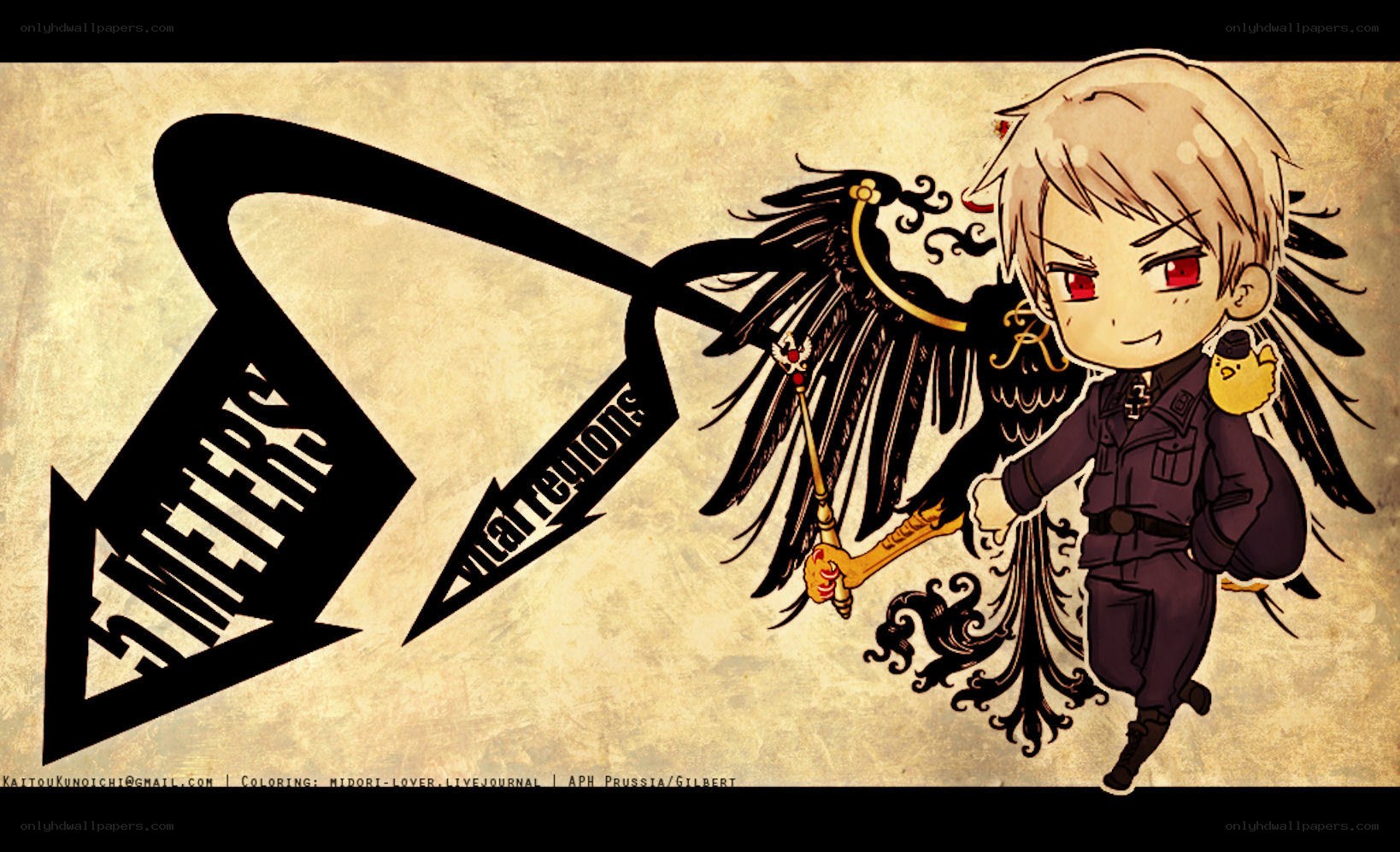 Chibi Prussia with Eagle Staff